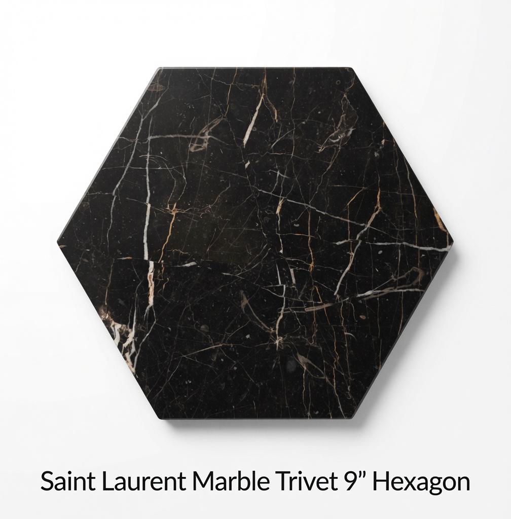 Saint Laurent Marble Trivets,  Hot plate. Perfect to protect your table from hot pots and pans 9" available in 3 shapes