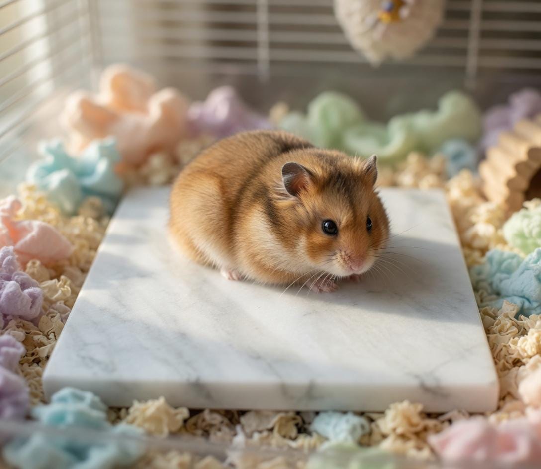 Marble, granite, Limestone, real stone cooling pad for Guinea Pig, Chinchilla,  Hamster etc... available in many sizes and stone types.