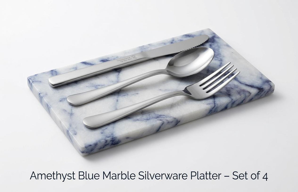 Silverware Platter(set of 4) Available in many stone types for your Silverware and elegant dinner service beautiful pieces for your flatware