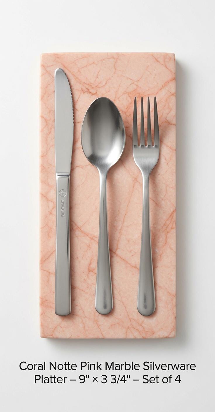 Silverware Platter(set of 4) Available in many stone types for your Silverware and elegant dinner service beautiful pieces for your flatware