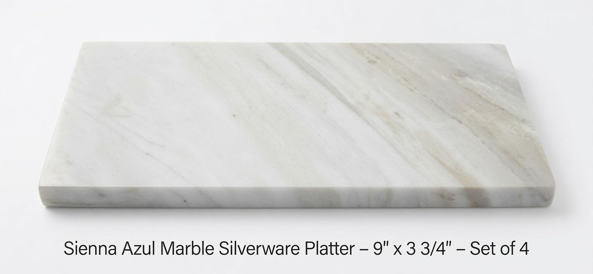 Sienna Azul Marble Silverware Platter(set of 4) for your Silverware and elegant dinner service beautiful pieces for your flatware