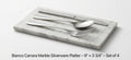 Bianco Carrara Marble Silverware Platter(4) for your Silverware and elegant dinner service beautiful pieces for your flatware FREE SHIPPING
