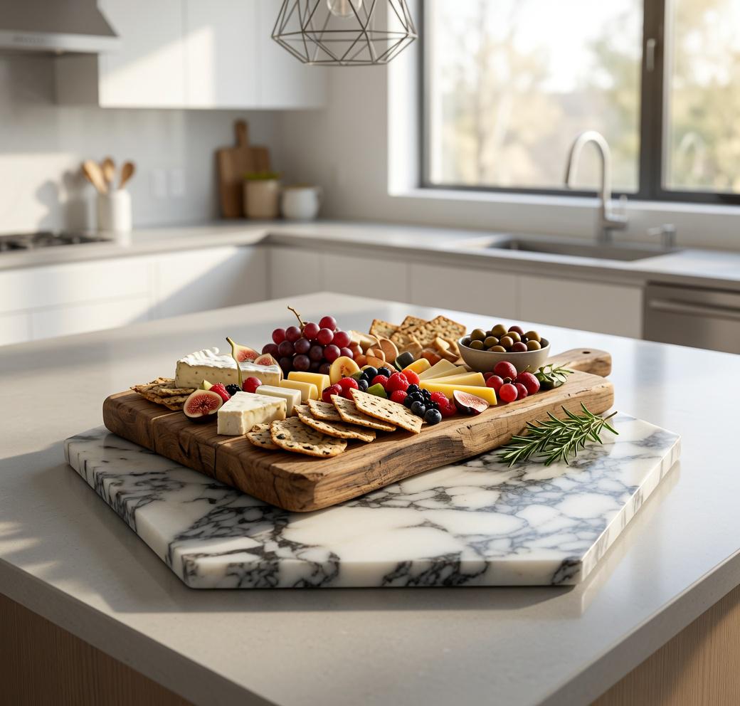 Amaretto Viola Purple Marble Hexagon Trivets / Tabletops / Decorative Marble Pieces in many sizes FREE SHIPPING