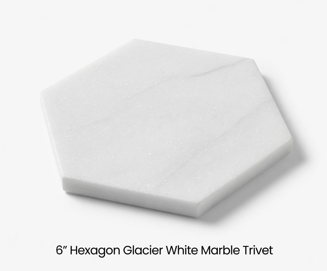 Handmade Stone Hexagon  Tray/Trivet Available in A variety of stone types and colors marble, granite, Limestone etc... Free Shipping