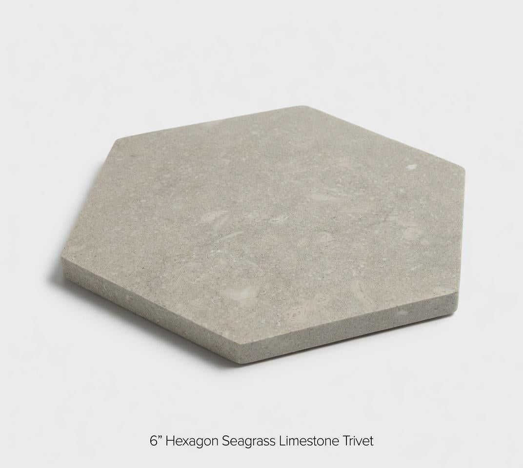Handmade Stone Hexagon  Tray/Trivet Available in A variety of stone types and colors marble, granite, Limestone etc... Free Shipping