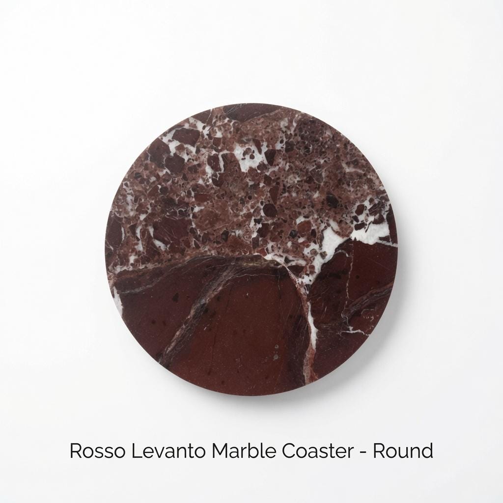 Handmade  Coasters available in variety of stone types  and in many colors  set of 4 round,  square, or 2 of each