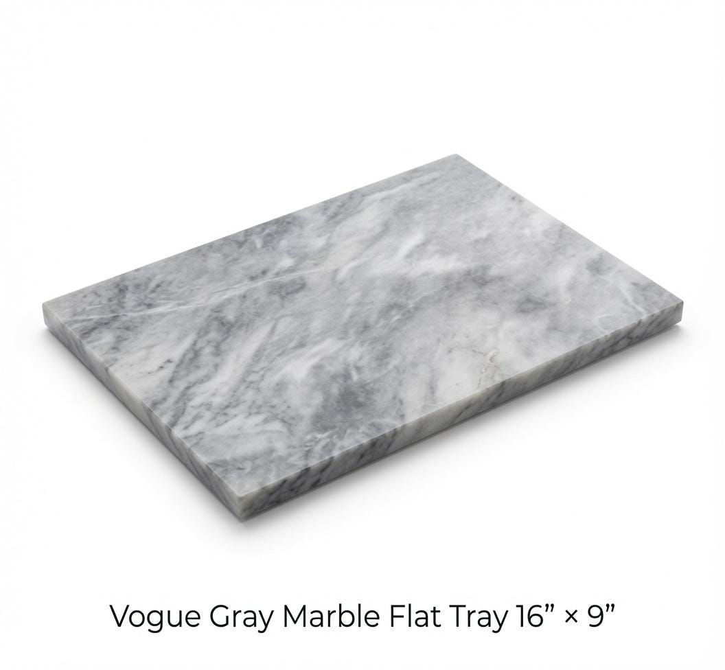 Handmade Stone Marble or Granite Tray 16" × 9" perfect for your centerpiece or beautiful decor. Free Shipping to USA
