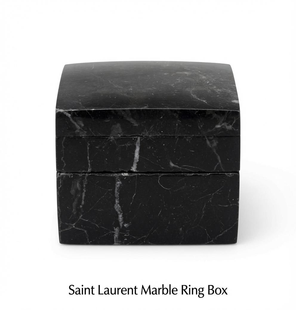 Saint Laurent Marble Ring Box a perfect proposal keepsake something to keep and treasure forever FREE SHIPPING