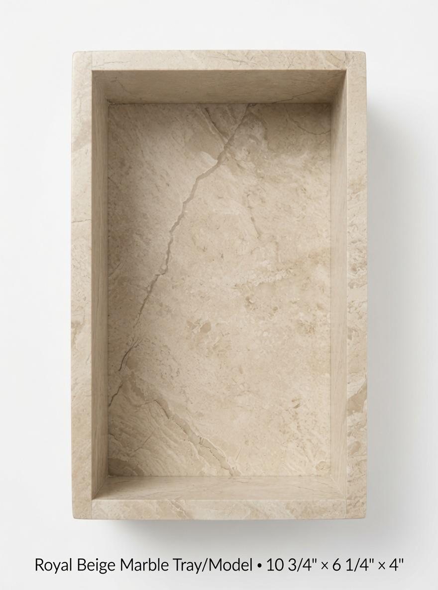 Royal Beige Marble tray/box 10 3/4" × 6 1/4" height 4" a perfect elegant storage box for office kitchen or anywhere free shipping