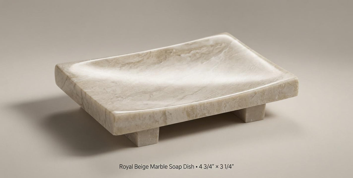 Handmade Marble soap dish 4 3/4"×3 1/4" available in many stone types canoe style shape solid or with drainage holes elegant bathroom