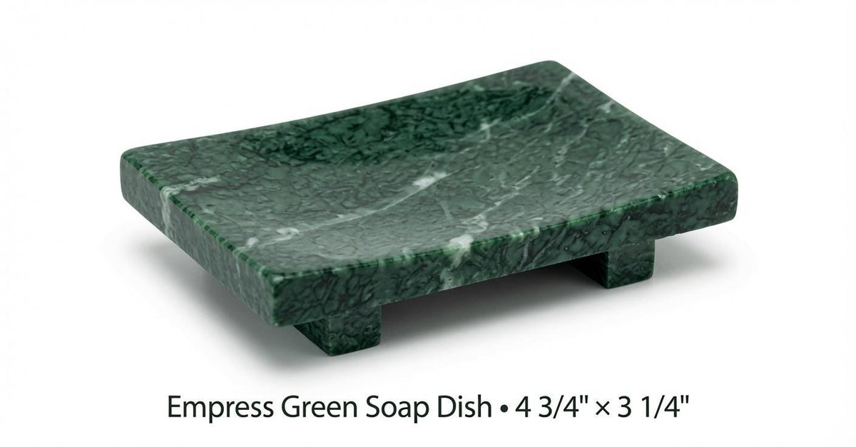 Handmade Marble soap dish available in many stone types canoe style shape solid or with drainage holes elegant bathroom addition.
