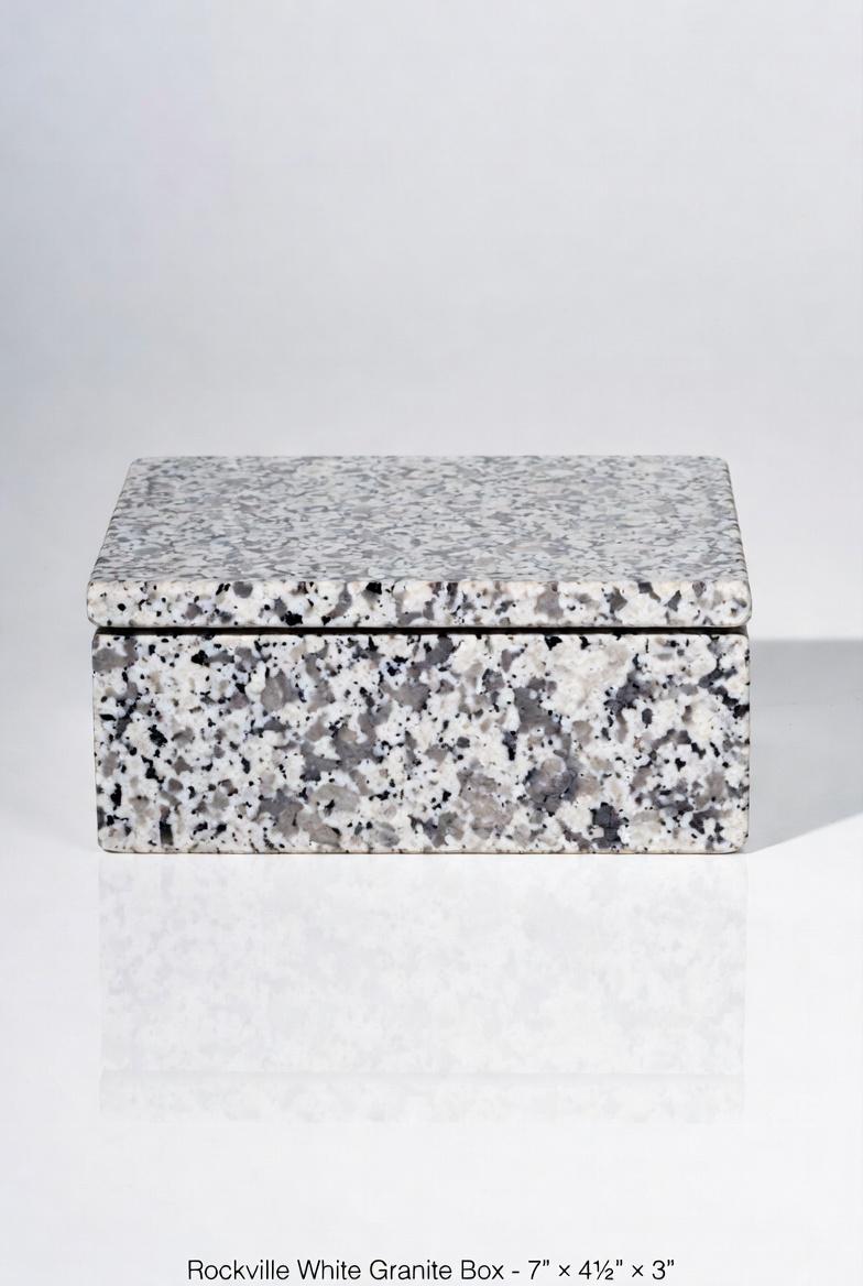 Handmade Marble Box  7" × 4 1/2" height 3" available in a variety of stone types Free Shipping