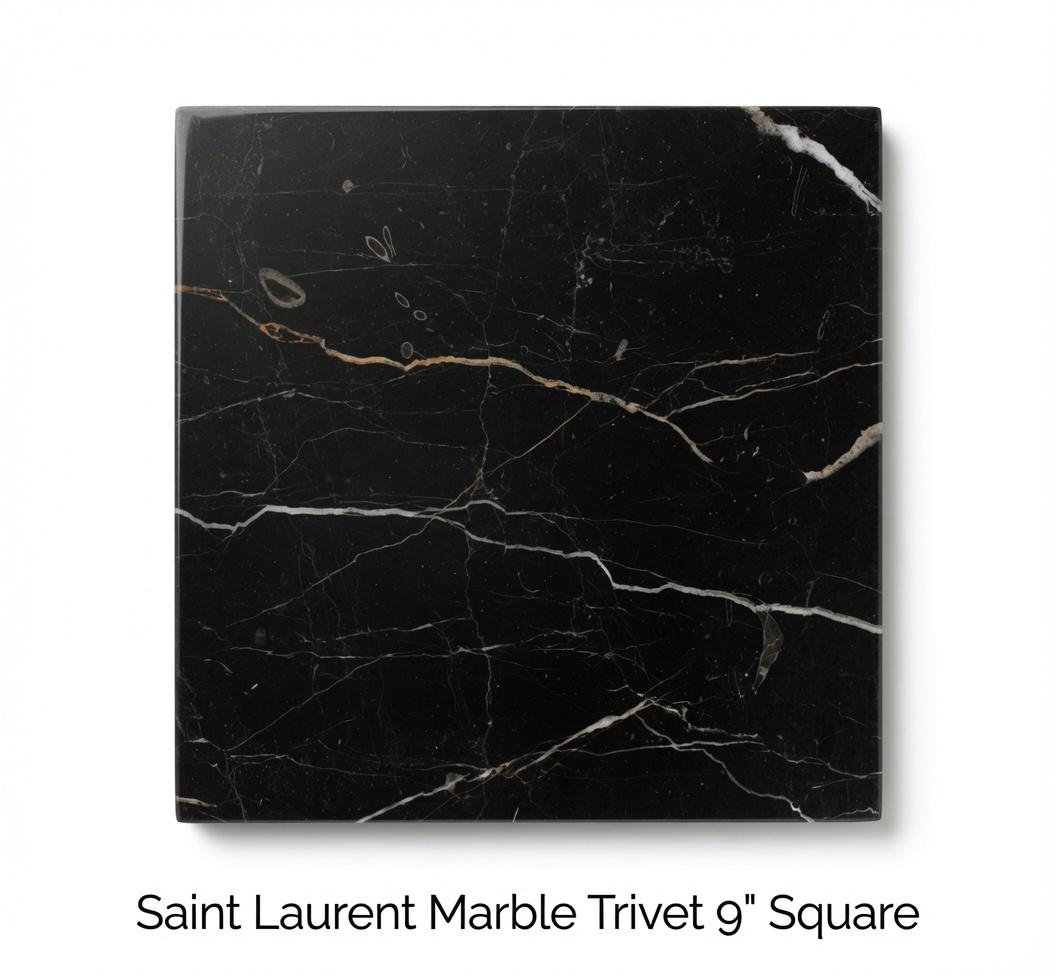 Saint Laurent Marble Trivets,  Hot plate. Perfect to protect your table from hot pots and pans 9" available in 3 shapes