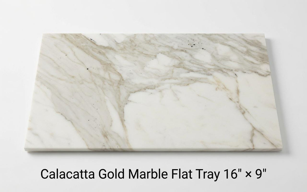 Handmade Stone Marble or Granite Flat Tray 16" × 9" perfect for your centerpiece or beautiful decor. Free Shipping to USA
