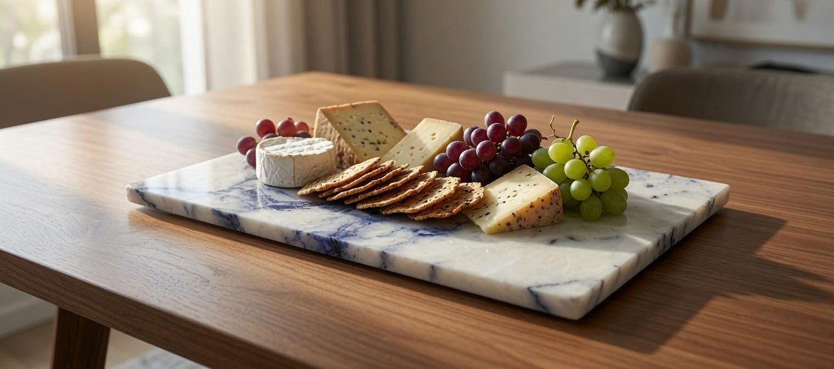 Handmade Stone Marble or Granite Flat Tray 16" × 9" perfect for your centerpiece or beautiful decor. Free Shipping to USA