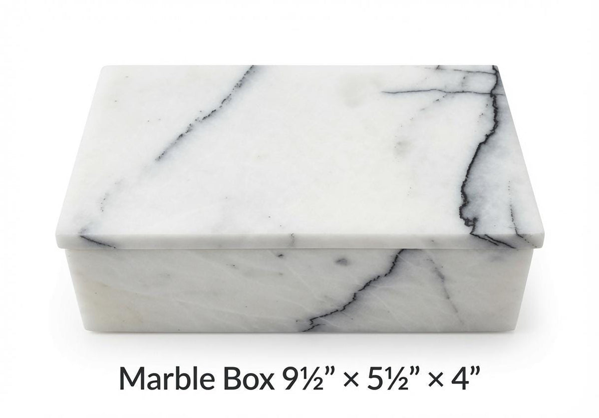 Amethyst Blue Marble Box 9 1/2"×5 1/2" height 4" or message for custom size Free Shipping