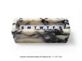 Amaretto Viola Purple Marble Pill box marble box 7"×2 1/4" height 2 3/8" box with weakly pill organizer FREE SHIPPING