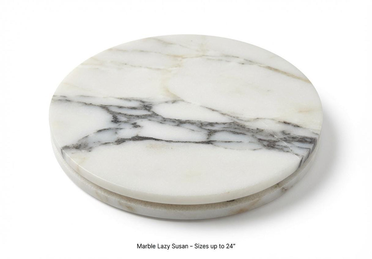 Lazy Susan in Amaretto Viola Purple Marble in many sizes up to 24" diameter FREE SHIPPING