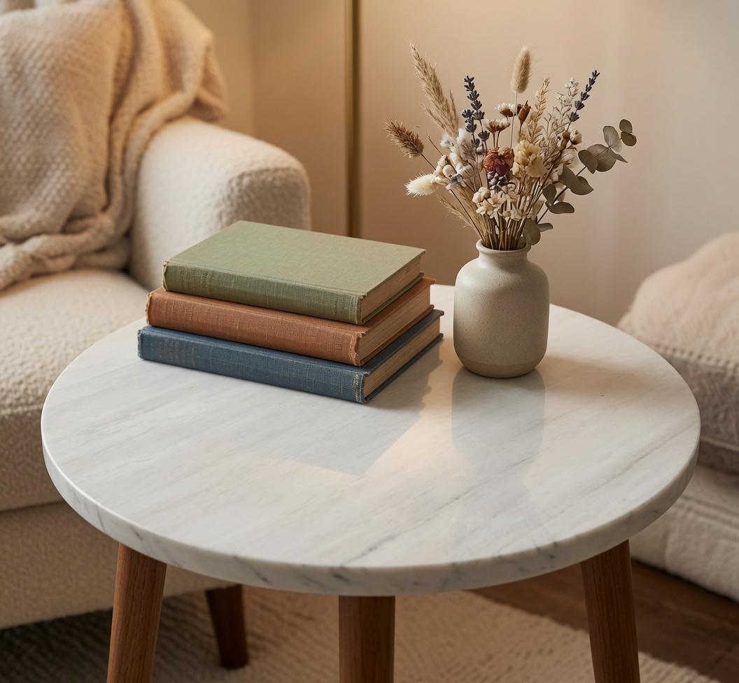 Sienna Azul Marble 1/2 inch thick circles diameter available 6" to 24"perfect for centerpiece art base. our for your elegant table top
