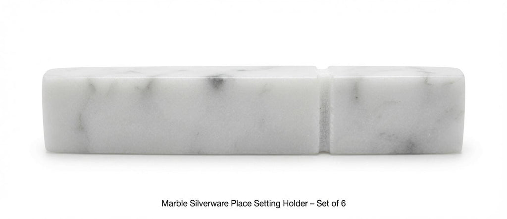 Marble silverware place setting holder set of 6 elegant addition to your dinning table Free Shipping