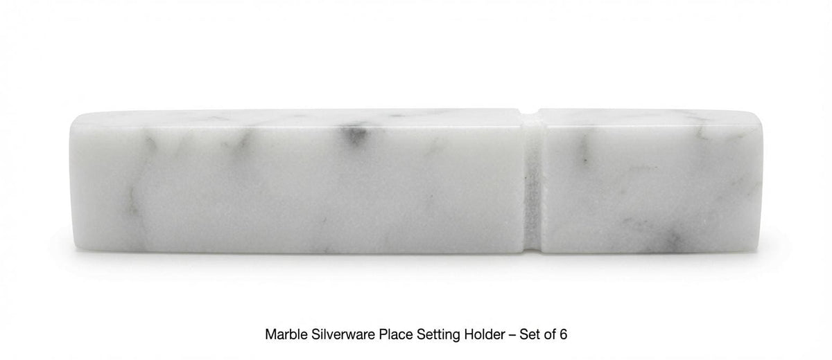 Marble silverware place setting holder set of 6 elegant addition to your dinning table Free Shipping